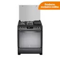 Cocina a Gas Indurama 5 Quemadores Smart Niza Zafiro Negra 76cm | C30 S01