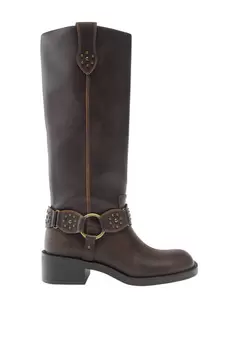 Botas biker tachuelas