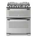 Cocina a Gas Electrolux 5 Quemadores con Doble Horno Silver 76cm | 76DXR