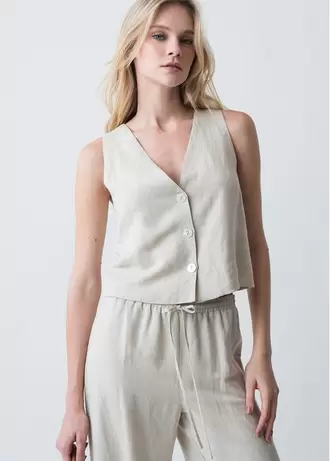 Camisa manga sisa tipo chaleco