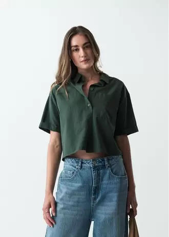 Camisa manga corta de botones