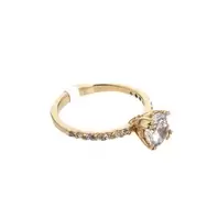 ANILLO DE COMPROMISO CON ZIRCONES 18K
