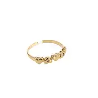 ANILLO CORAZONES 18K