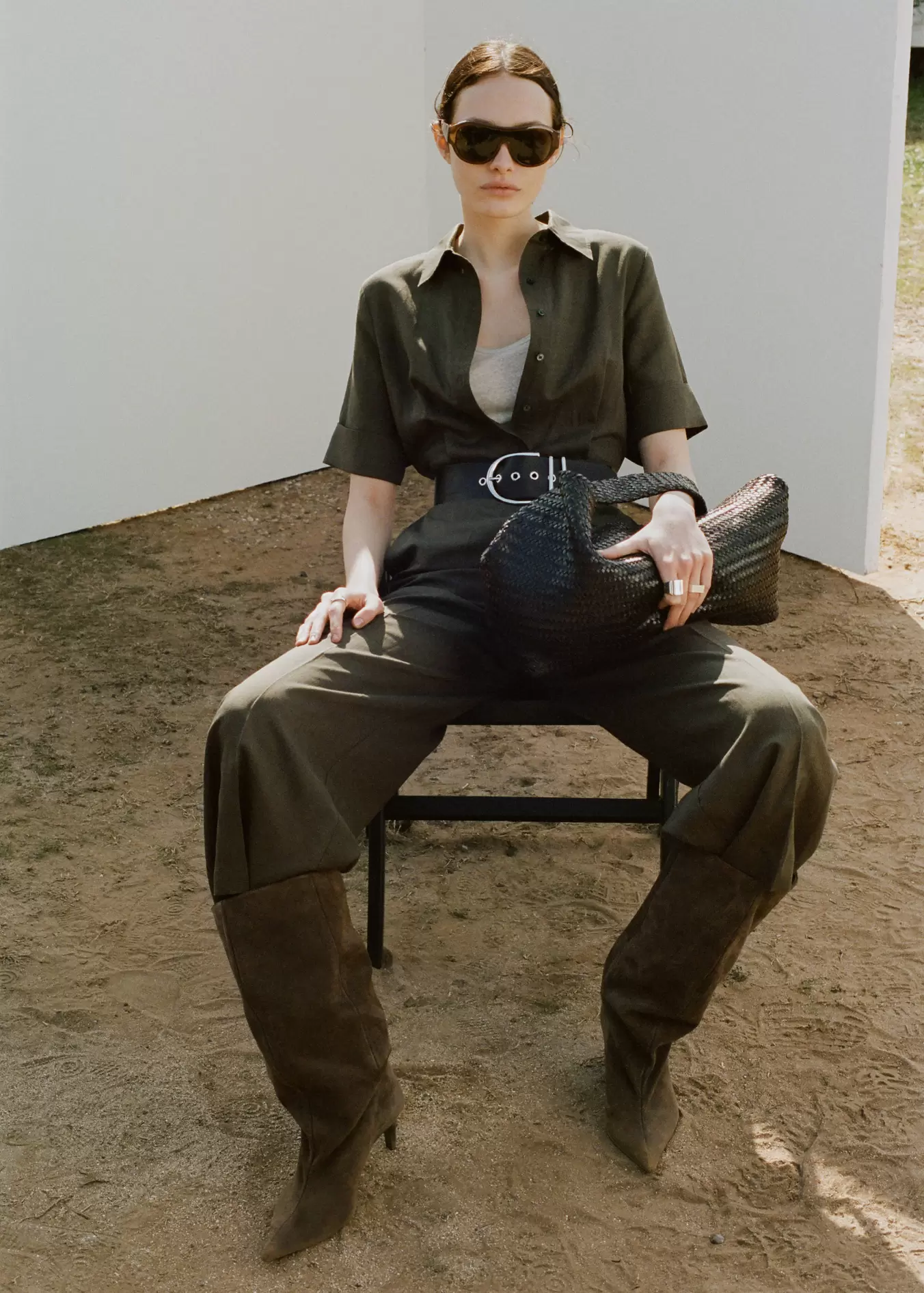 Mono camisero lyocell