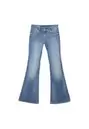 Jeans tiro bajo bolsillo con costura