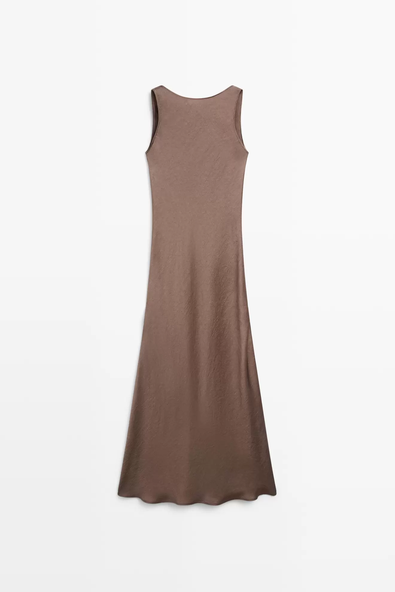 Vestido largo fluida satén