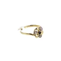 ANILLO FLOR CON ZIRCONES 18K