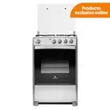 Cocina a Gas Indurama 4 Quemadores Merida Cromado 24" | C24 S01