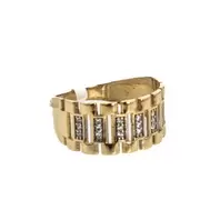 ANILLO CON ZIRCONES 18K