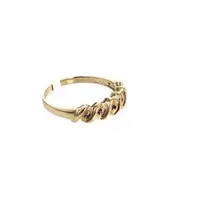 ANILLO CON ZIRCONES 18 K
