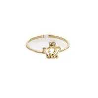 ANILLO DISEÑO CORONA 18K