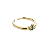 ANILLO PIEDRA VERDE 18K