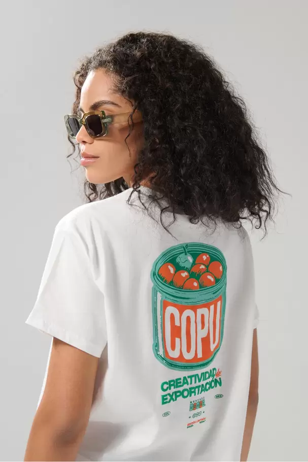 Camiseta crop top femenina