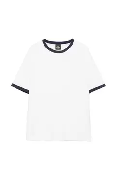 Camiseta rib contraste