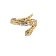 ANILLO SERPIENTE CON ZIRCONES 18K