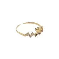 ANILLO CORAZON CON ZIRCONES 18K
