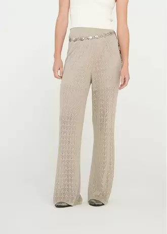 Pantalón Wide Leg tipo tejido