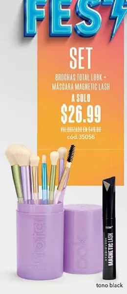 SET BROCHAS TOTAL LOOK - MASCARA MAGNETIC LASH