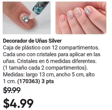 uno - Decorador de Uñas Silver (170363)