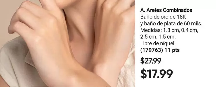 A. Aretes Combinados (179763)