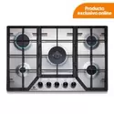 Encimera a Gas Indurama 5 Quemadores Cromado | EGI-755AI