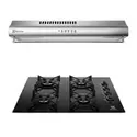Combo Campana y Encimera Electrolux Empotrable | KE4GR+EJSE246TBJS