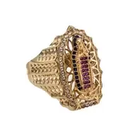 ANILLO VIRGEN CON ZIRCONES 18K