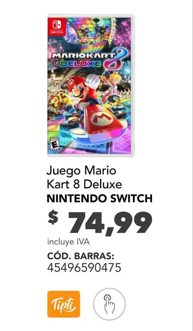 Switch - Juego Mario Kart 8 Deluxe