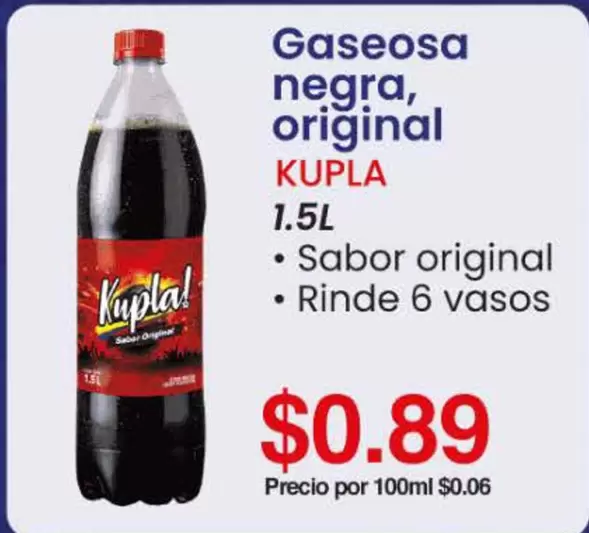 Gaseosa negra, original