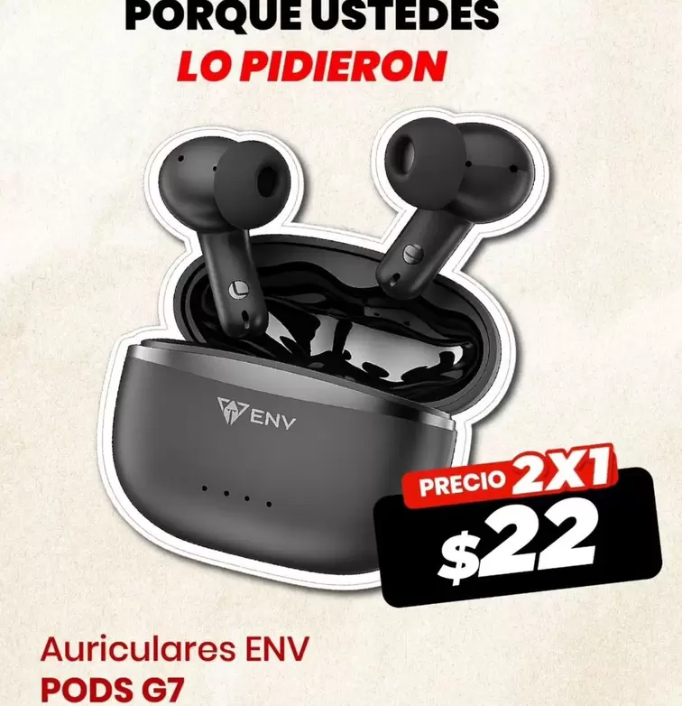 Auriculares ENV PODS G7