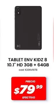 TABLET ENV KIDZ 8 10.1" HD 3GB + 64GB cod: 1CENV9178