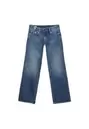 Jeans low waist straight cintura martillo