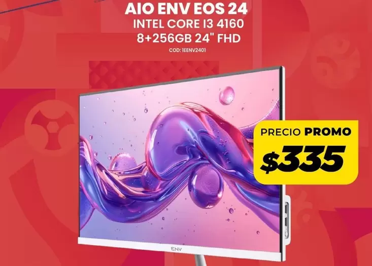 AIO ENV EOS 24 INTEL CORE I3 4160 8+256GB 24" FHD