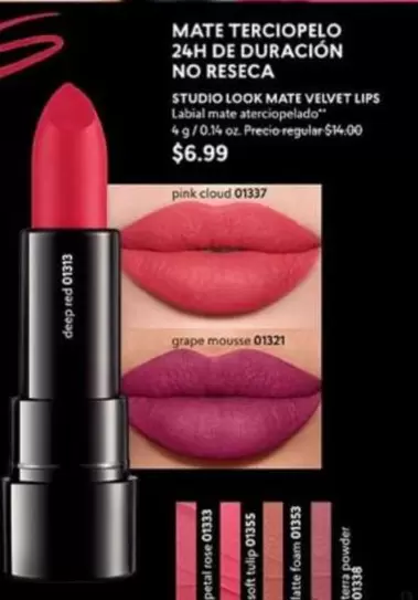 mate - STUDIO LOOK MATE VELVET LIPS Labial terciopelo