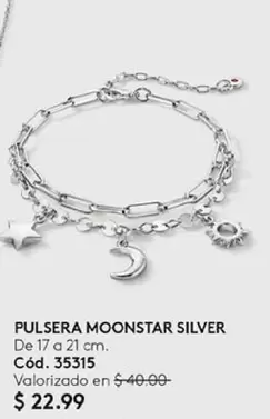 PULSERA MOONSTAR SILVER Cód. 35315