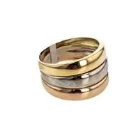 ANILLO 3 TONOS 18 K