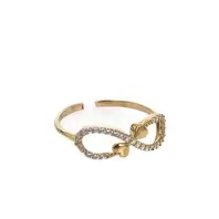 ANILLO INFINITO CON ZIRCON 18K