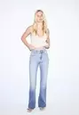 D74 Jeans flare stretch slit