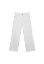 D91 Jeans tiro bajo wide leg sarga