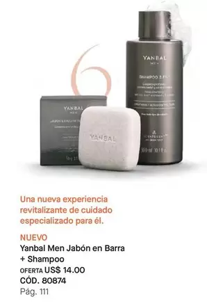 Yanbal -  Men Jabón en Barra + Shampoo