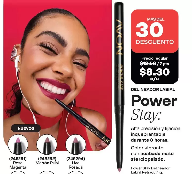 Avon - Delineador Labial Power Stay