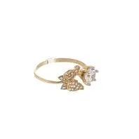 ANILLO ZIRCONES MARIPOSA