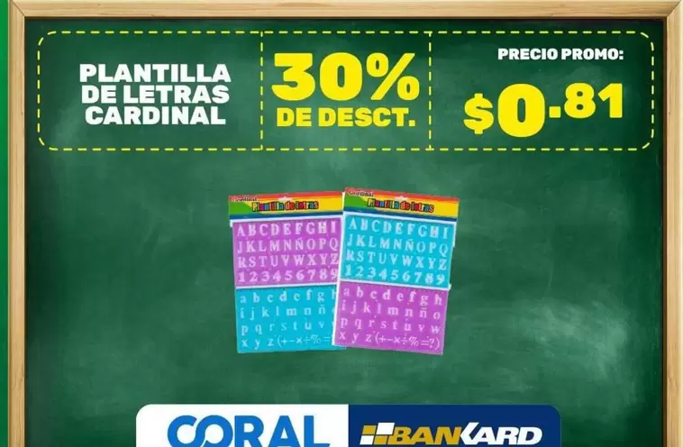 PLANTILLA DE LETRAS CARDINAL