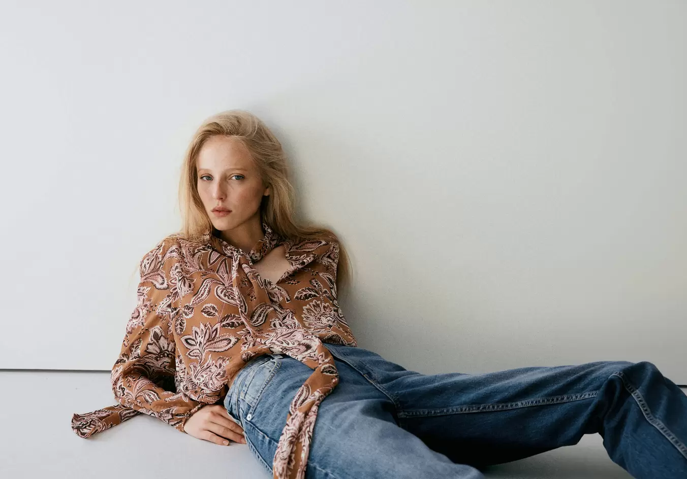Blusa lazo estampado floral