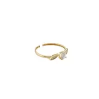 ANILLO COMPROMISO CON ZIRCONES 18K