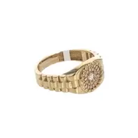 ANILLO TIPO ROLEX CON ZIRCONES 18K