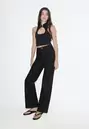 Jeans print flocado leopardo