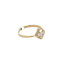 ANILLO VAN CLEEF BLANCO 18K