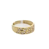 ANILLO CON ZIRCONES 18K