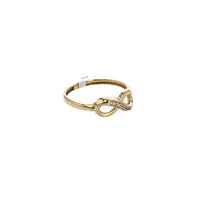 ANILLO DISEÑO INFINITO CON ZIRCONES 18K